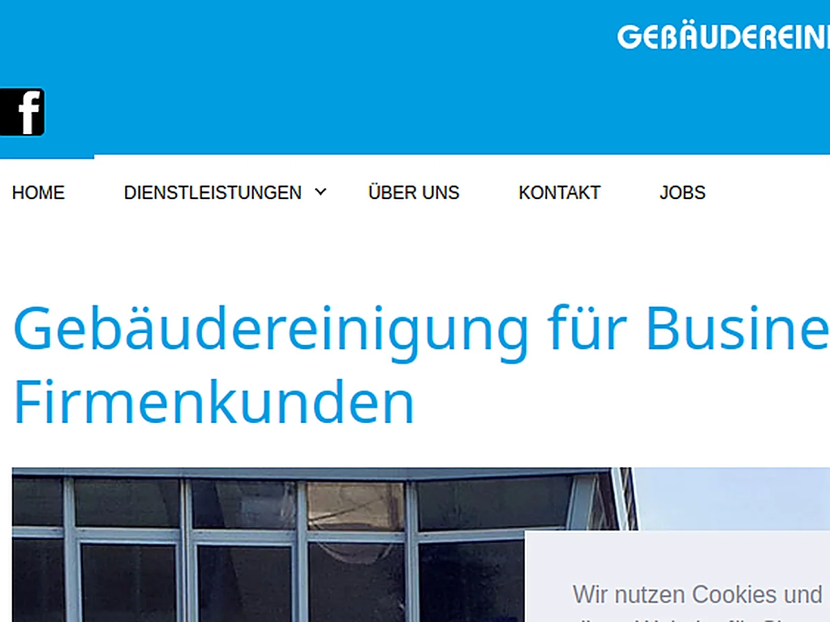 Website von Wölffer Gebäudereinigung, gebaut von SleekSleek